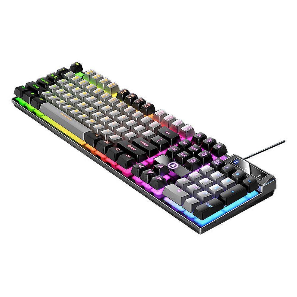Mechanical Gaming Keyboard Wired Backlit Keyboard Typewriter Style Kids Adults