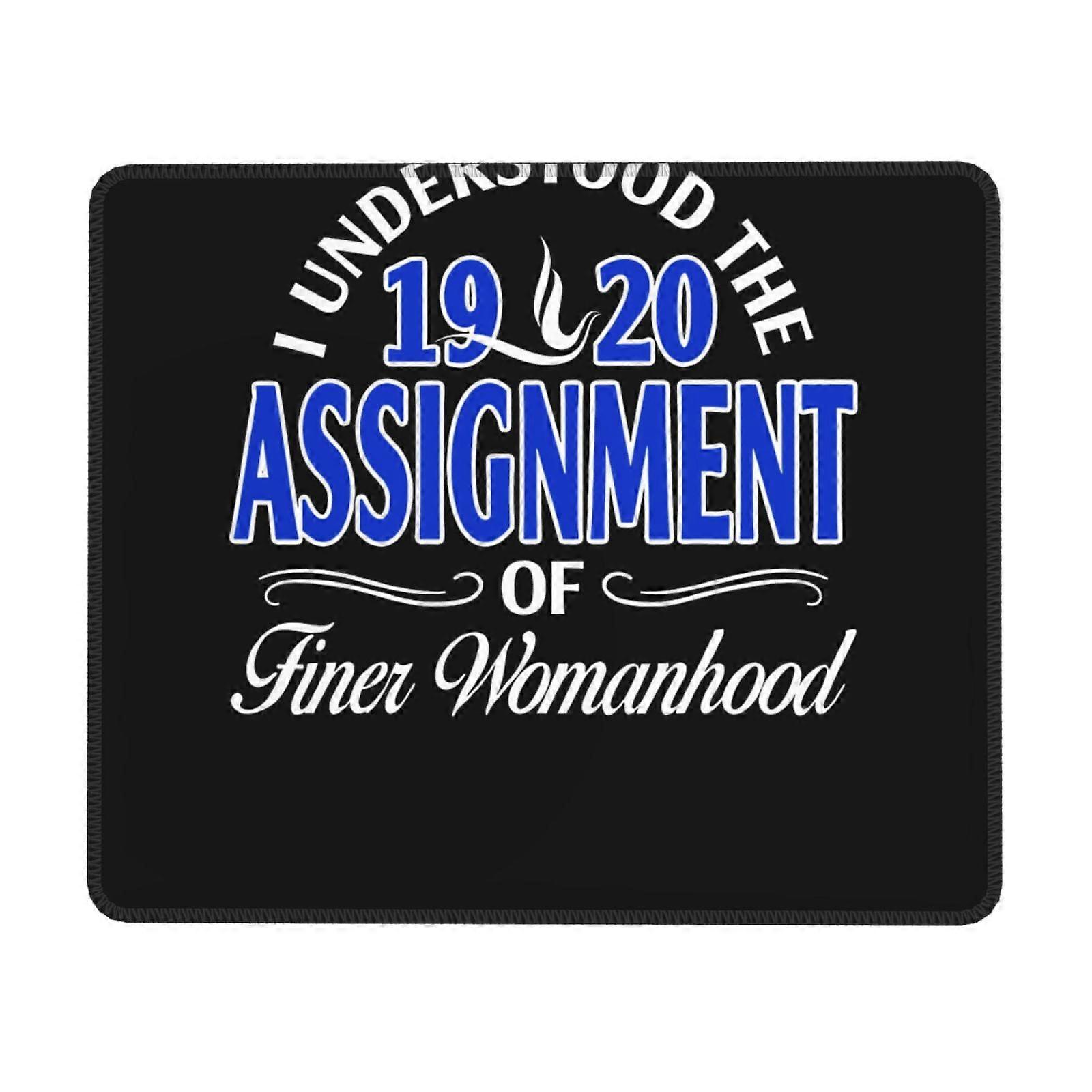 Zeta Phi Beta gummimusematte med låsekant, skrivebordsmatte, skriveplate, spillmatte med flere koder, musematter for datamaskiner, bærbar PC-mus, musematte