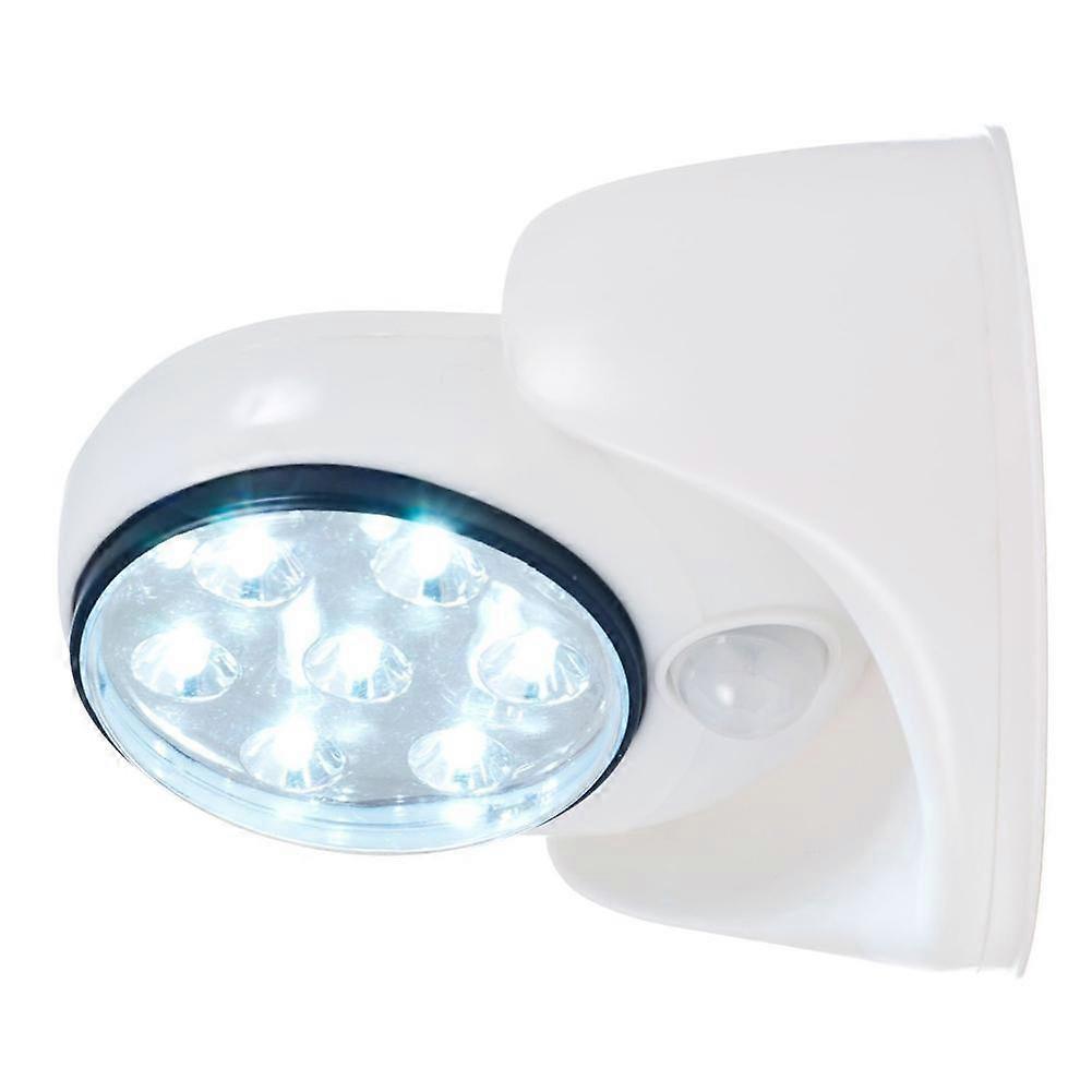 White Wireless Motion Sensor LED Light with Adjustable Settings for Closets Stairs and Hallways