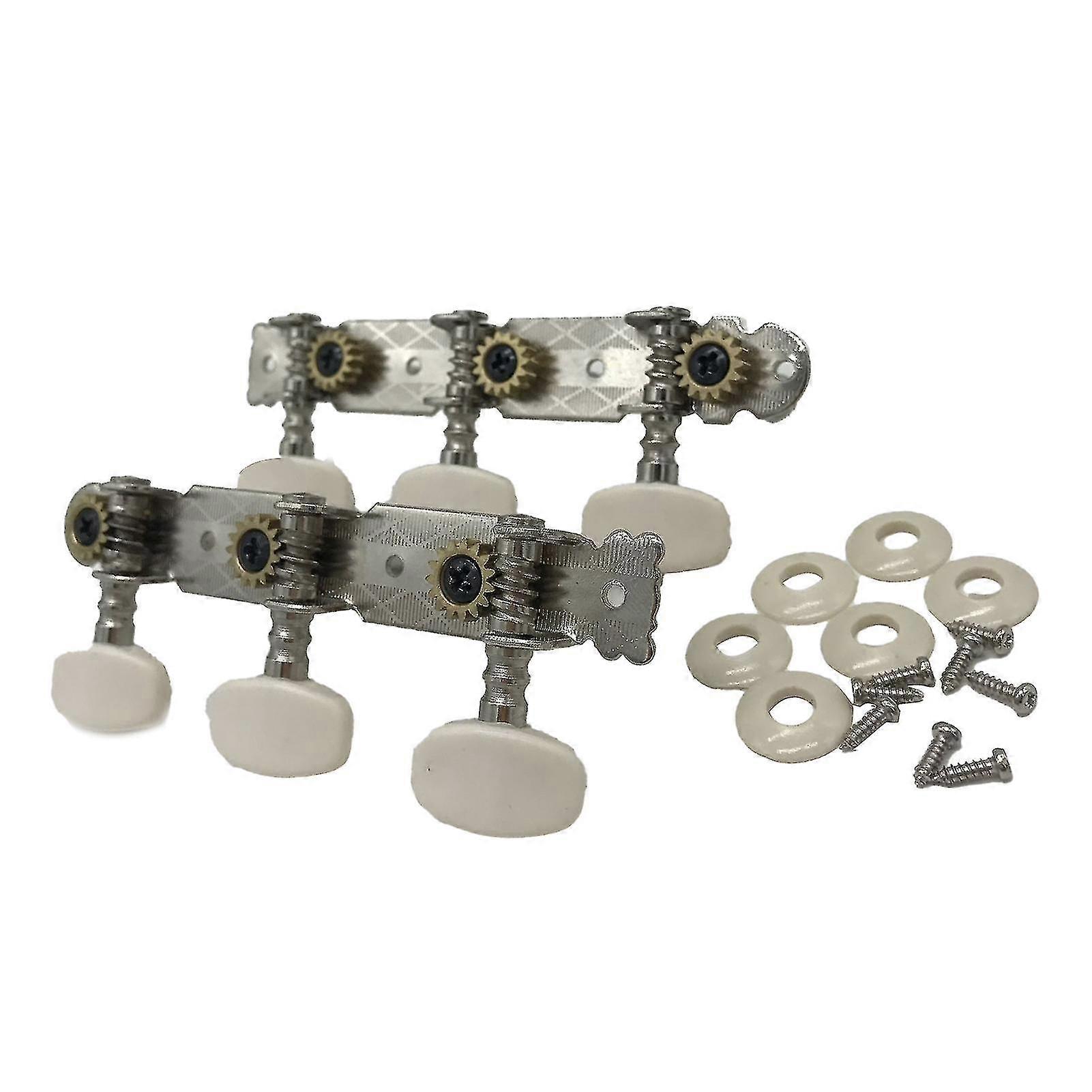2Pcs Guitar String Tuning Peg Metal Open Tuner Key Machine Head Set Kit for Performance Playing