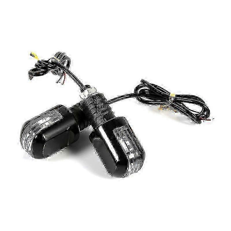 1 Pair Universal Motorcycles Handlebar End Turn Signal Light 12v 15 Led Mini Turn Signal Lights Flash Turn Signal Indicator