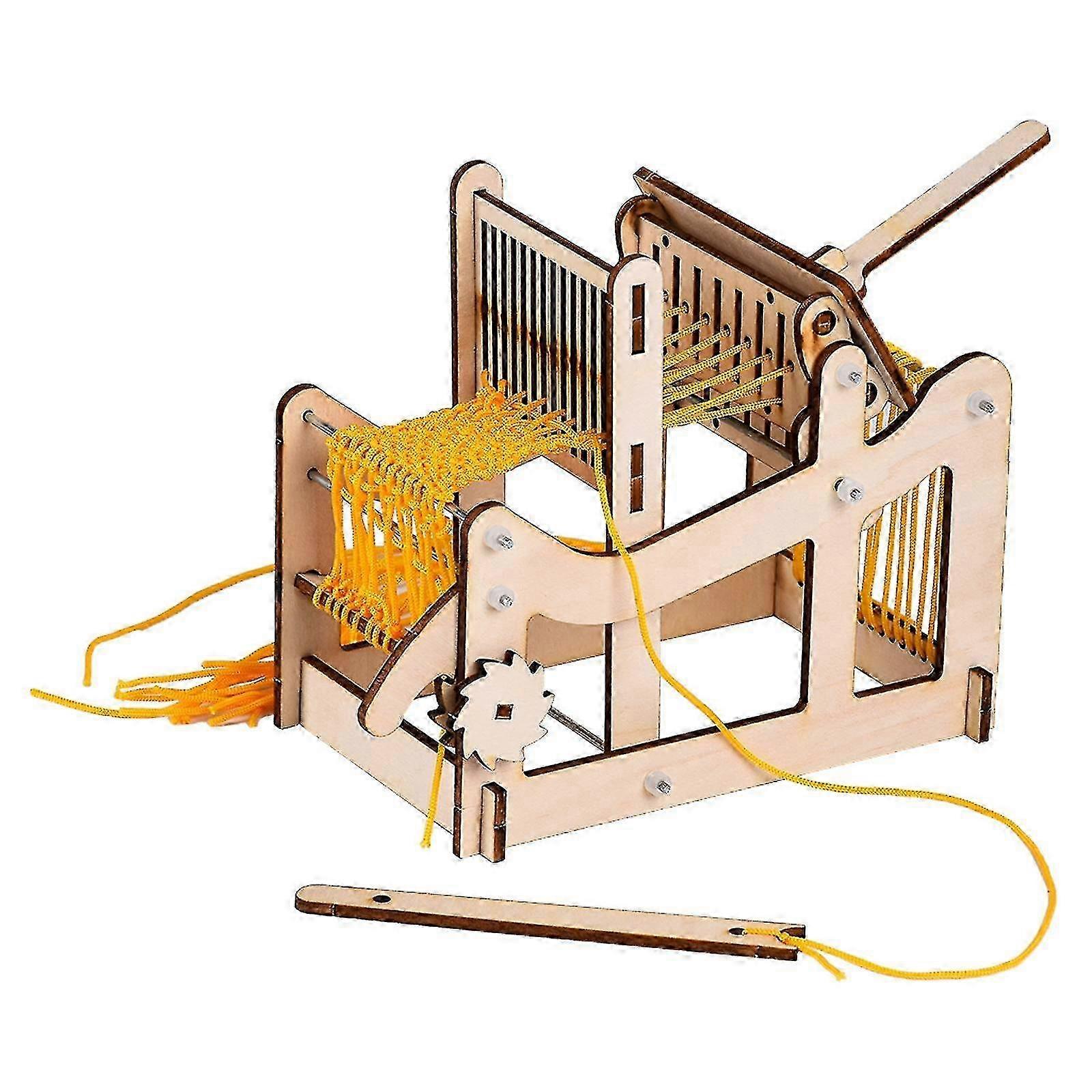 Kids Weaving Loom With Large Frame - Wooden Multi-Craft Handmade Kit