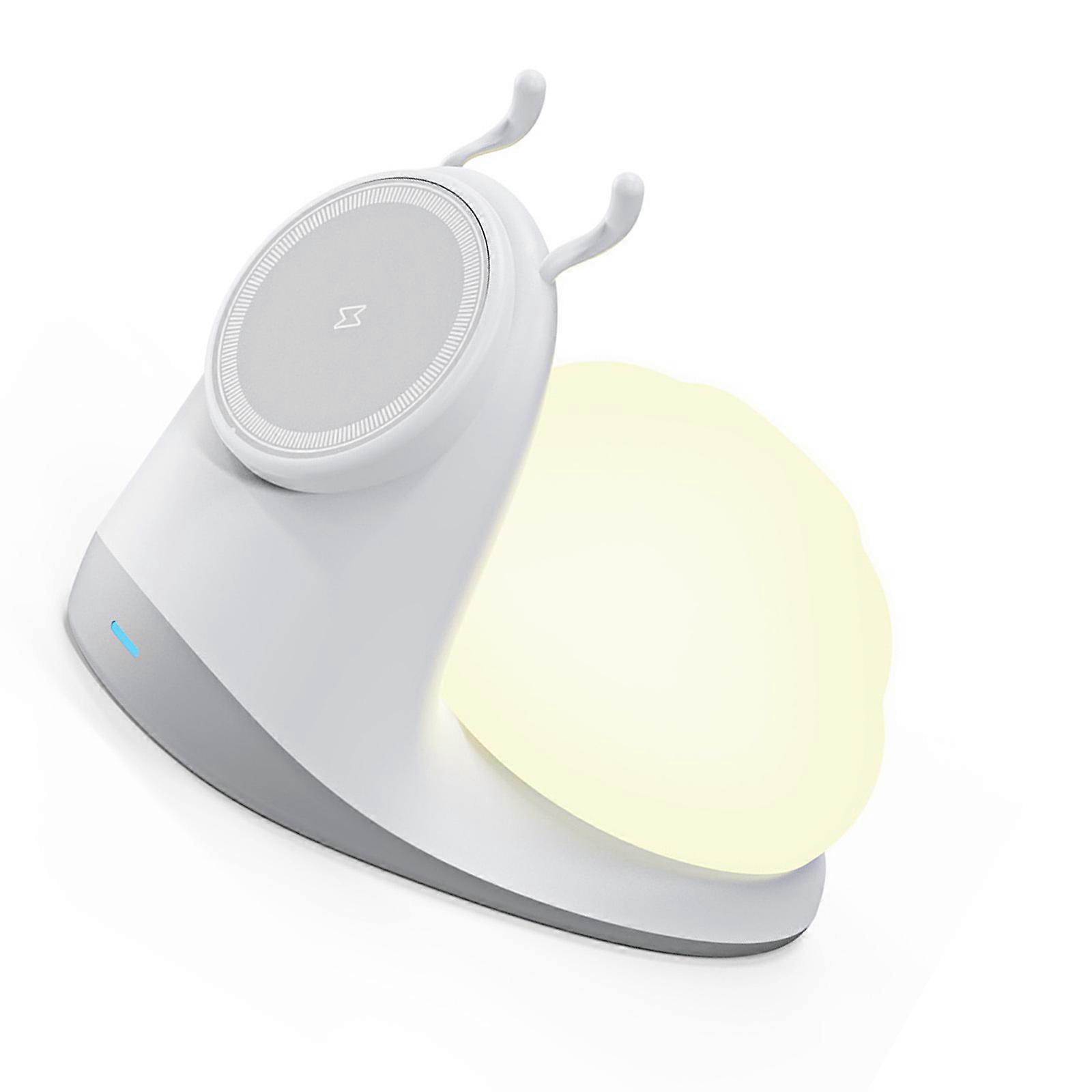 Detachable Snail LED Lamp With Magnetic Wireless Charging Function 3000K Eye Protective Light Suitable For Bedroom Decor Multicolor