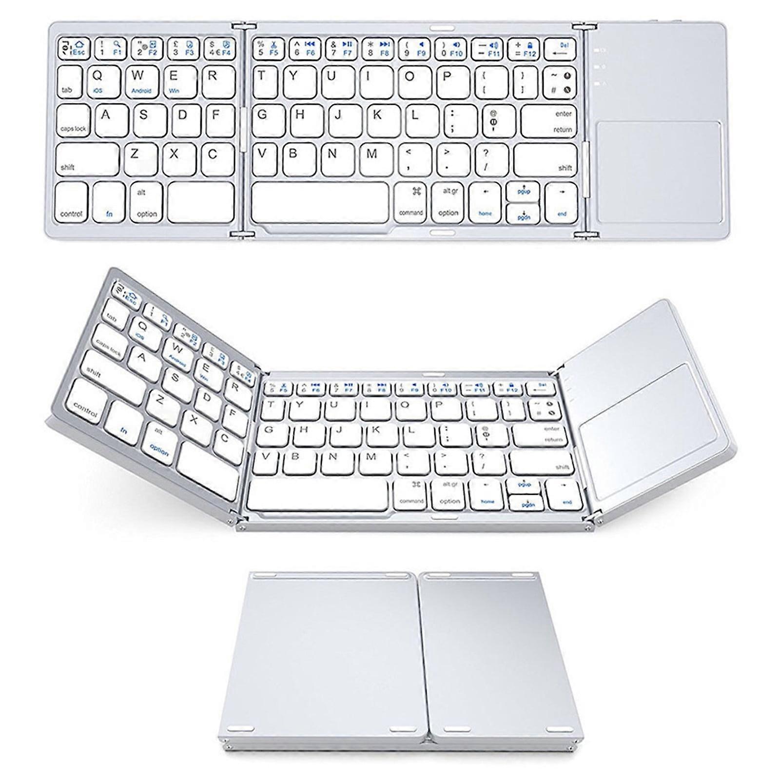 Bluetooth Keyboard Touchpad Foldable-fold Wireless For, Keyboard & Mouse