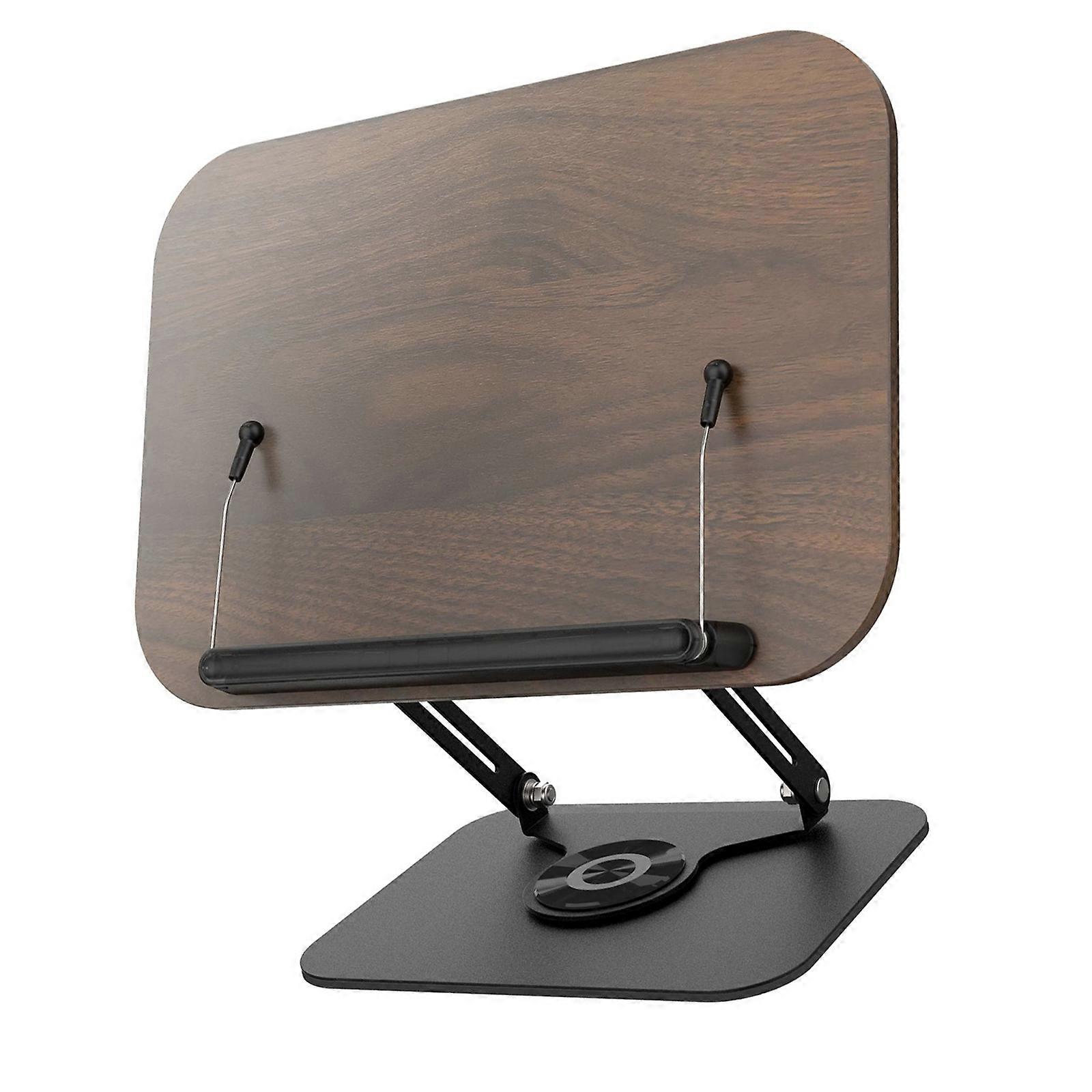 MultiAngle Rotating Laptop and Tablet Stand Foldable and Adjustable Reading Stand with Spring Clip for Easy Travel Multicolor