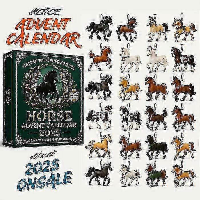 2025 חדש אקריליק תליון חג המולד ספירה לאחור קופסה עיוורת