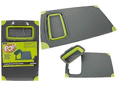 Summit Pop Non Slip Cutting Chopping Board Rectangle Kitchen Food Chopboard Grey