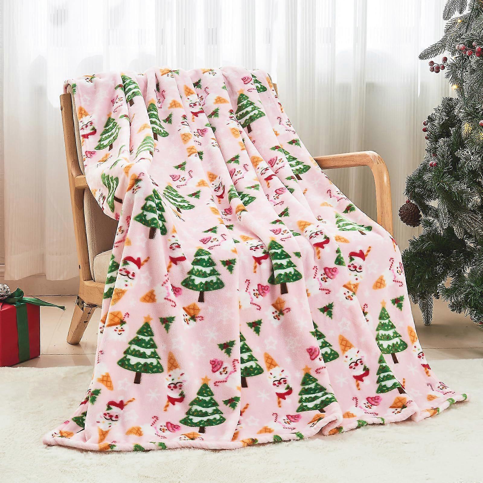 Christmas Blanket Super Soft Flannel Blanket Suitable For  And Bed, Comfortable, Festive Theme, Lightweight And Warm Blanket-75x100cm