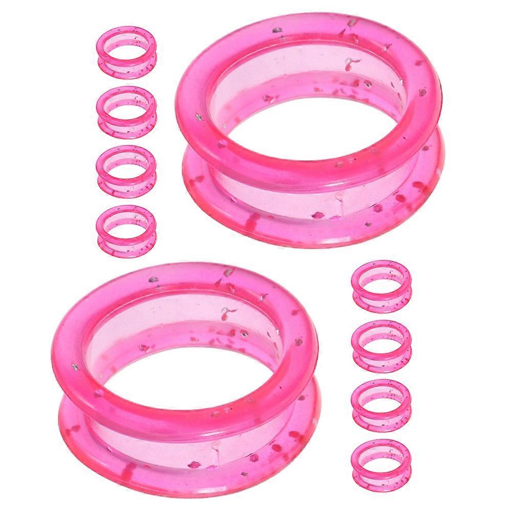Pink Finger Protector Ring Silicone for Barber Shears 10Pcs Protection