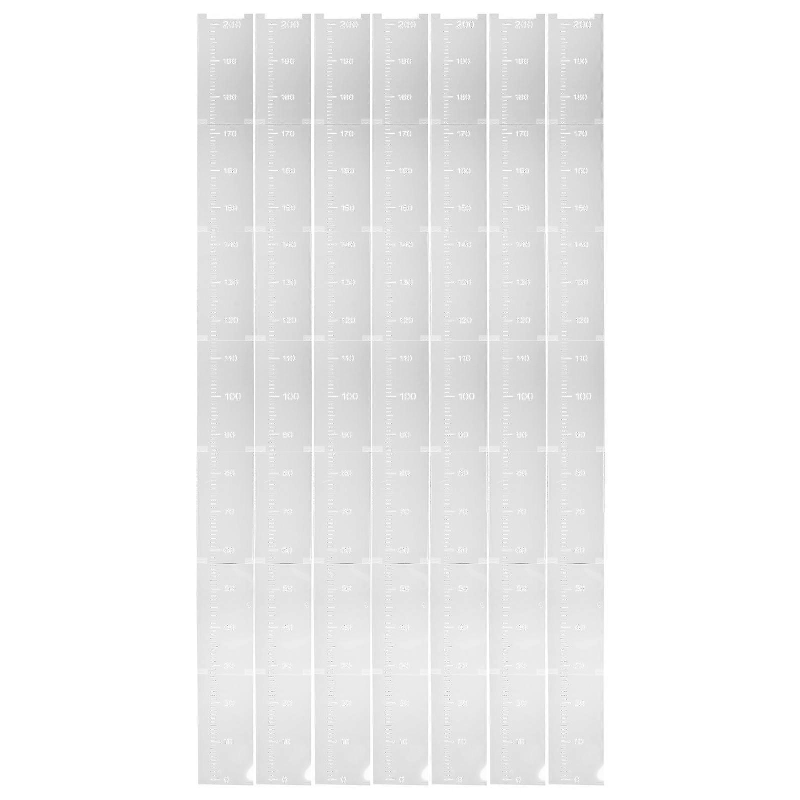 Height Measurement Tool for Kids 7Pcs Growth Chart Stencil White Plastic