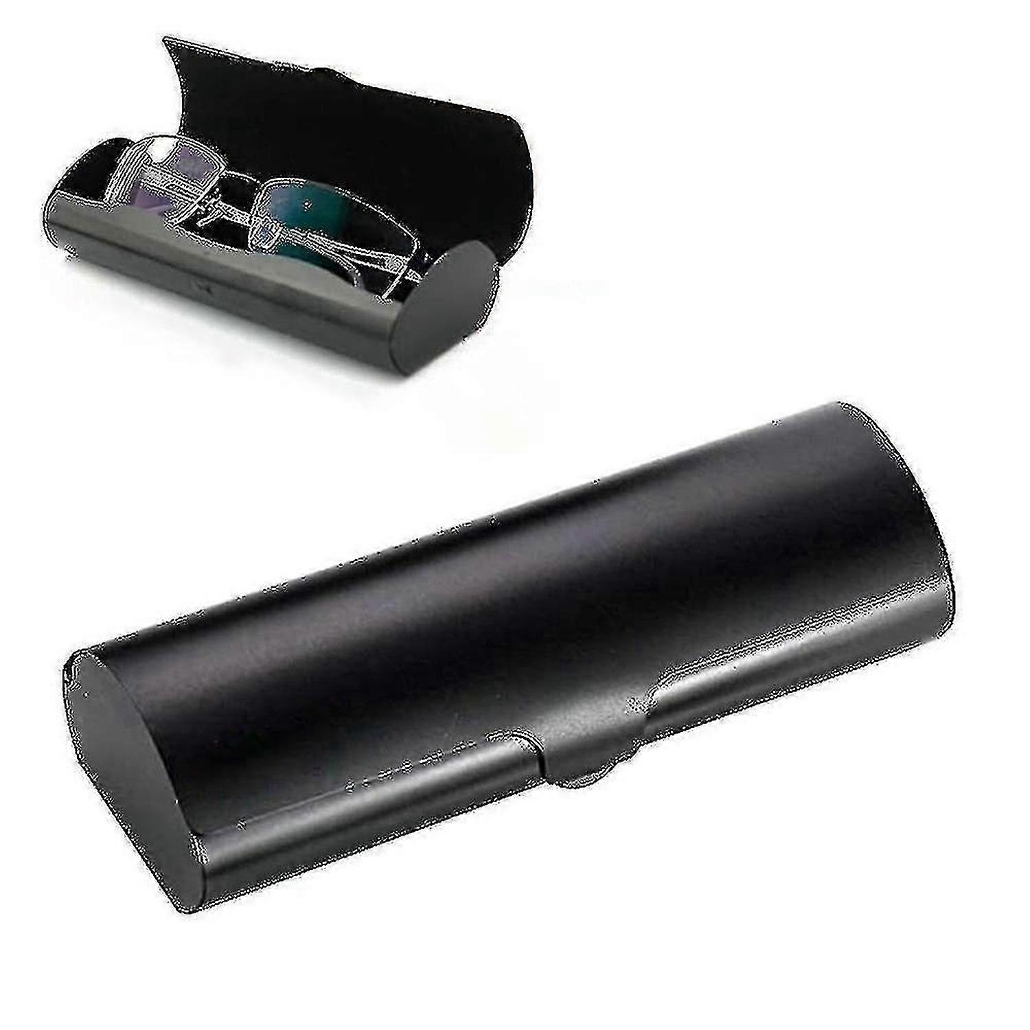 Ultra-Light Aluminum Hard Shell Eyeglass Case for Most Frames, Crashproof Protective Glasses Cover with Flannel Lining