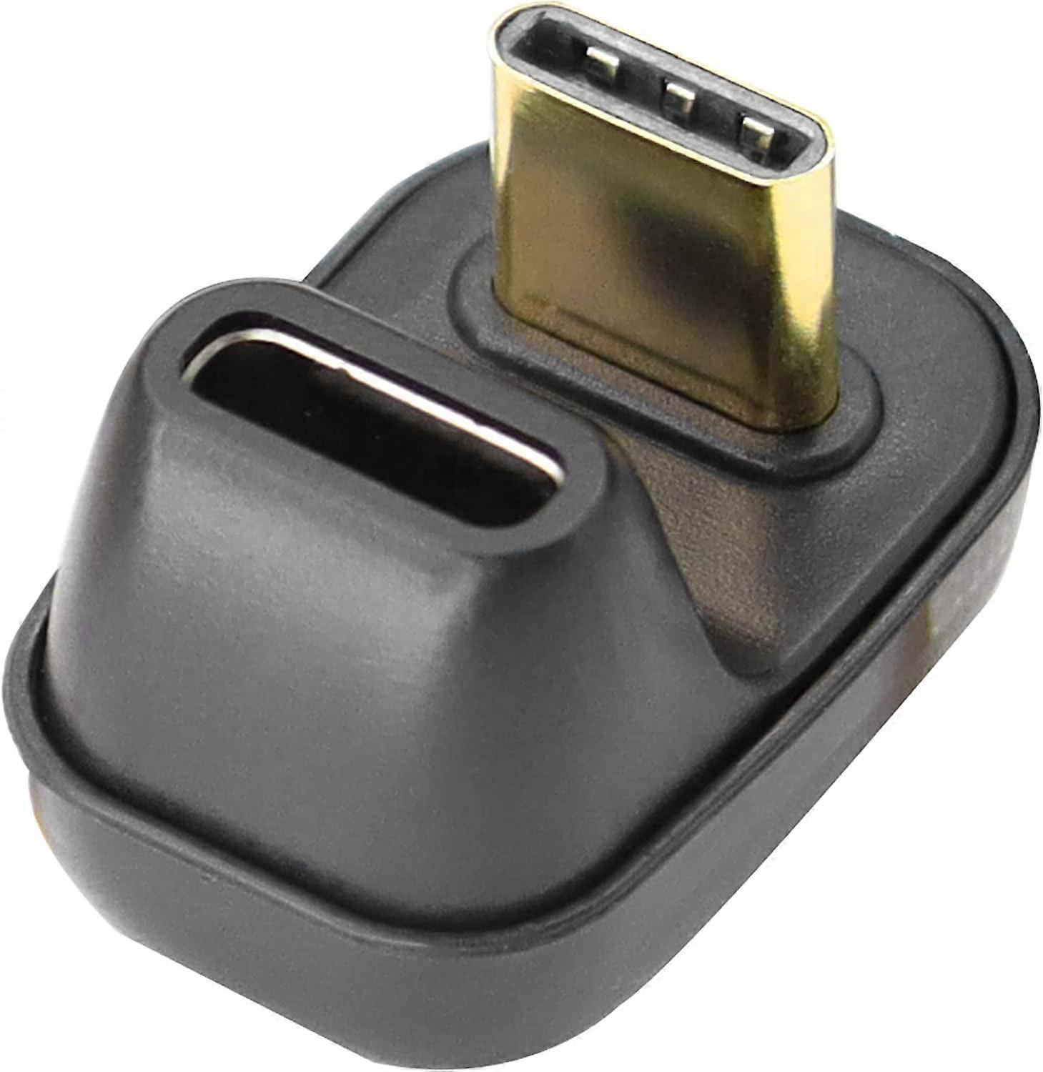 U Shape USB C Adapter 40Gbps 180 Degree Angle USB C Adapter Type C Male to Female Extender for NS Switch