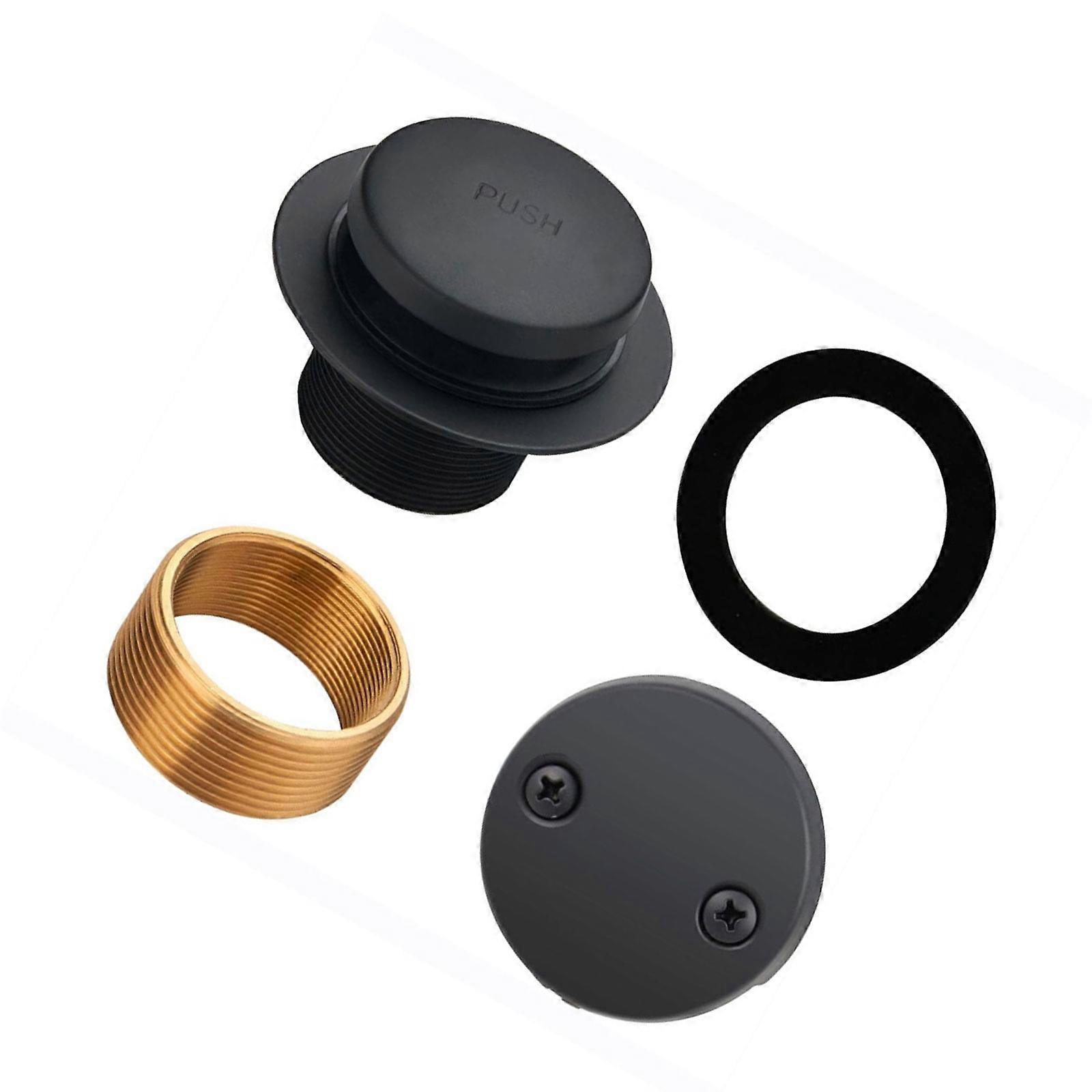 Industrial Bathtub Drain Set with Tip Toe Functionality & Overflows Protections Metal Bath Drain Replacement for Bathroom Multicolor