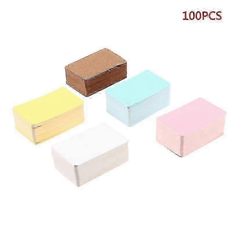100 Pcs Blank Playing Card Hard Paper Cardboard Diy Postcards Message miao7_uisad