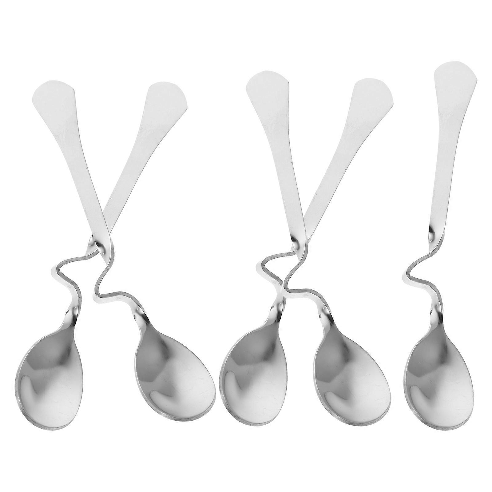 Stainless Steel Hanging Coffee Spoons Creative Stirring Spoon 5Pcs