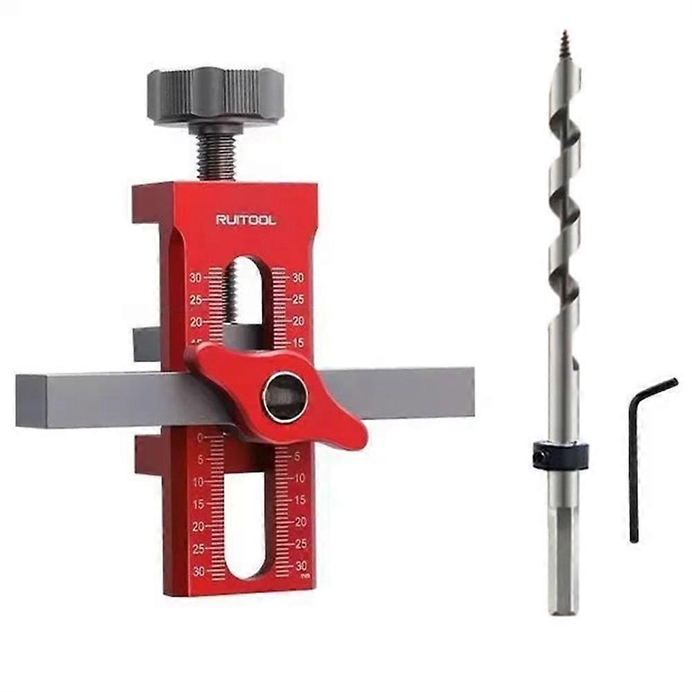RUITOOL Closet Door Panel Mounting Jig Rebounder Drilling Install Clamp 10mm Pocket Doweling Punched Guide Locator Set
