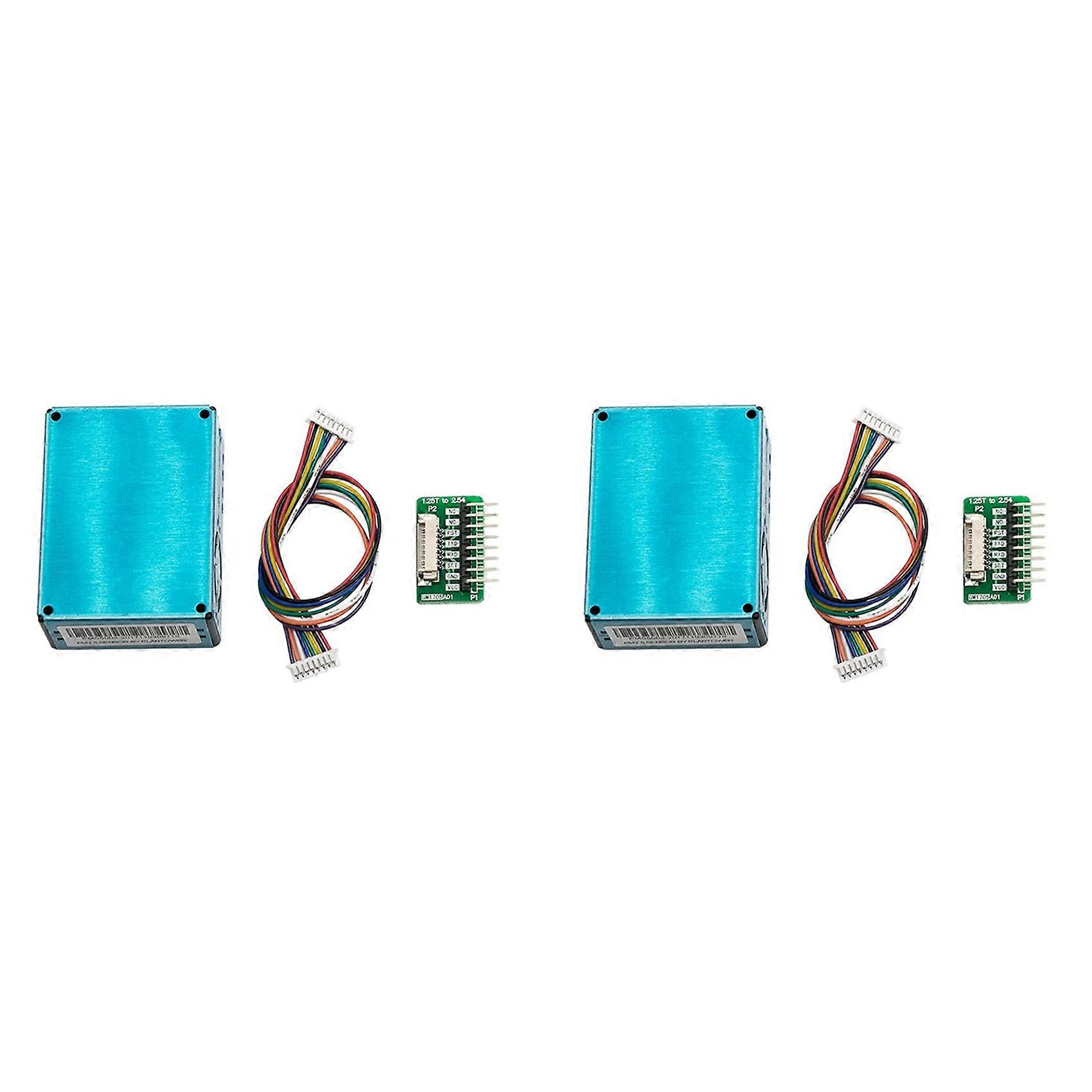 2X PM2.5 PM10 Digital Particle Concentration Sensor PMS5003 with G5 Switch Board Cable