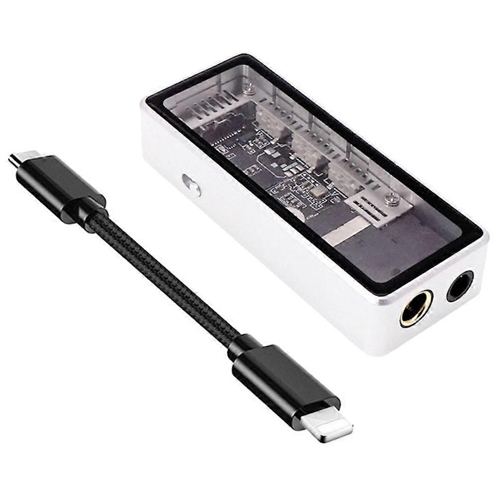 Small Tail Decoding Ear Amplifier HIFI Dual CS43131 Chip, Portable Ear Amplifier Decoder 3.5 4.4mm Balanced Line (A)