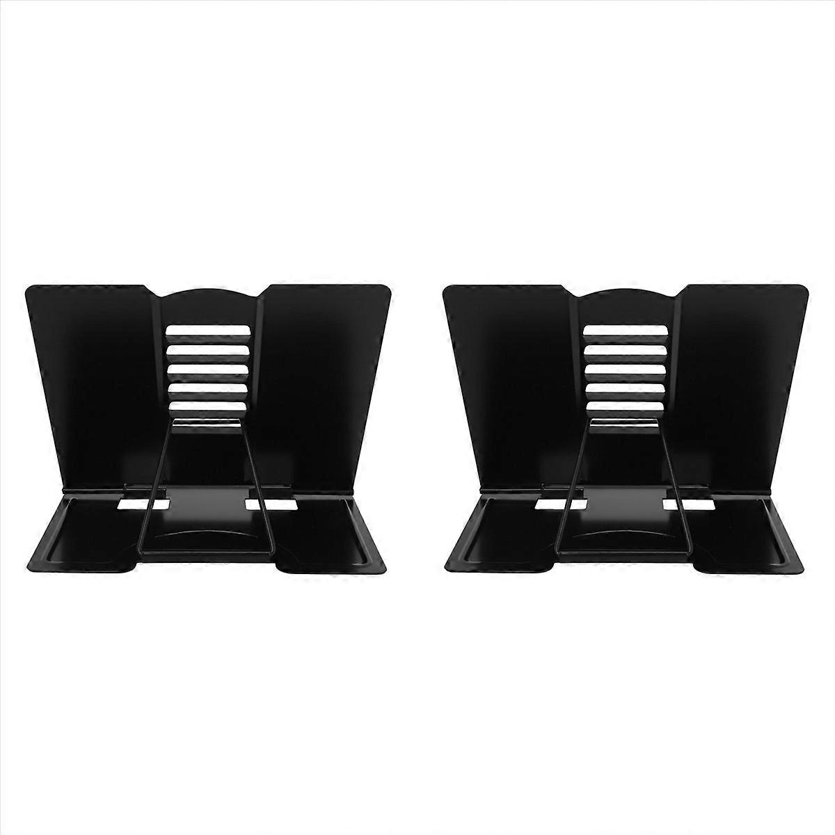 Desk Book Stand Metal Reading Rest Book Angle Adjustable Stand(Black)