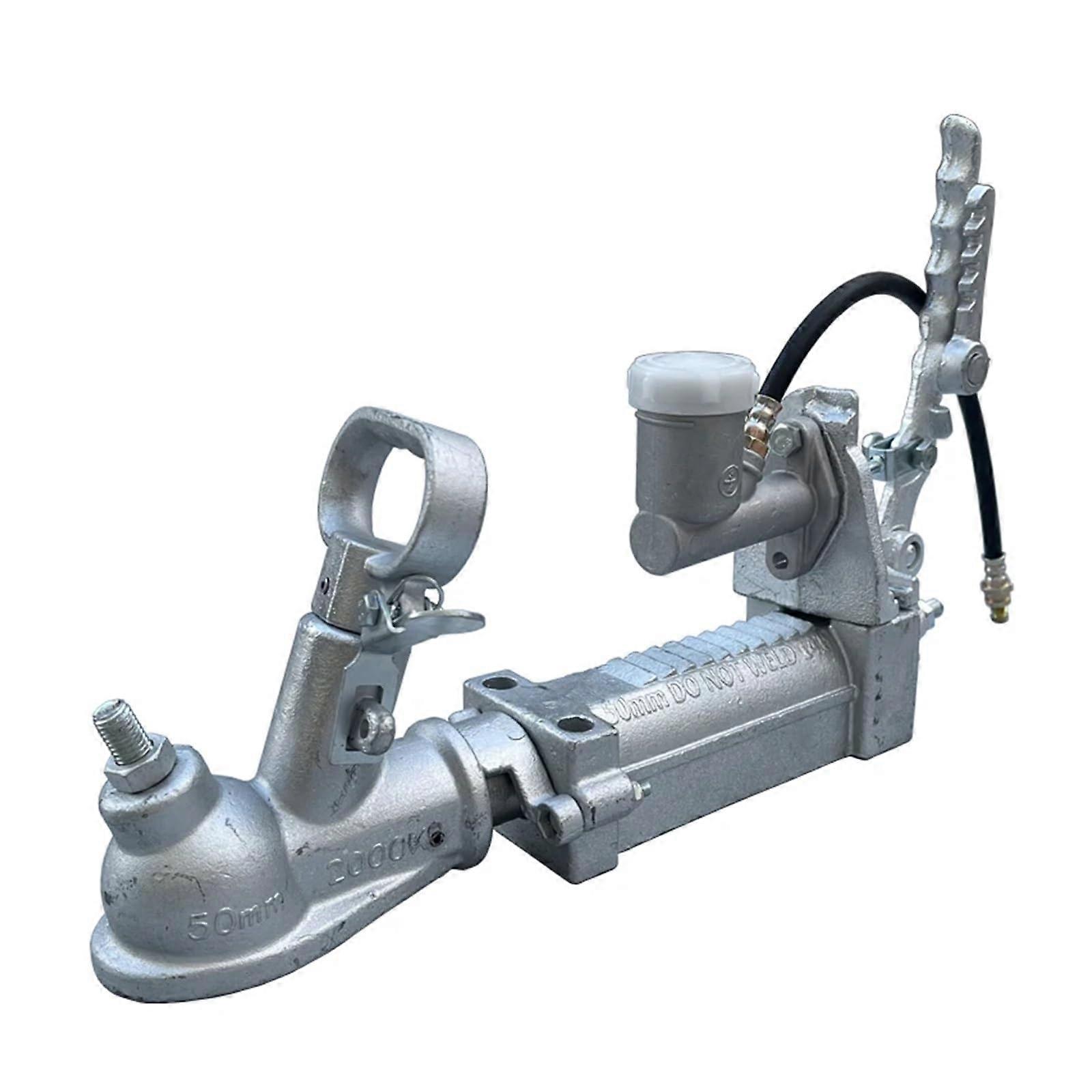 50mm Hydraulic Override Trailer Hitch Ball with 2000KG Coupling and Handbrake for RV Caravan