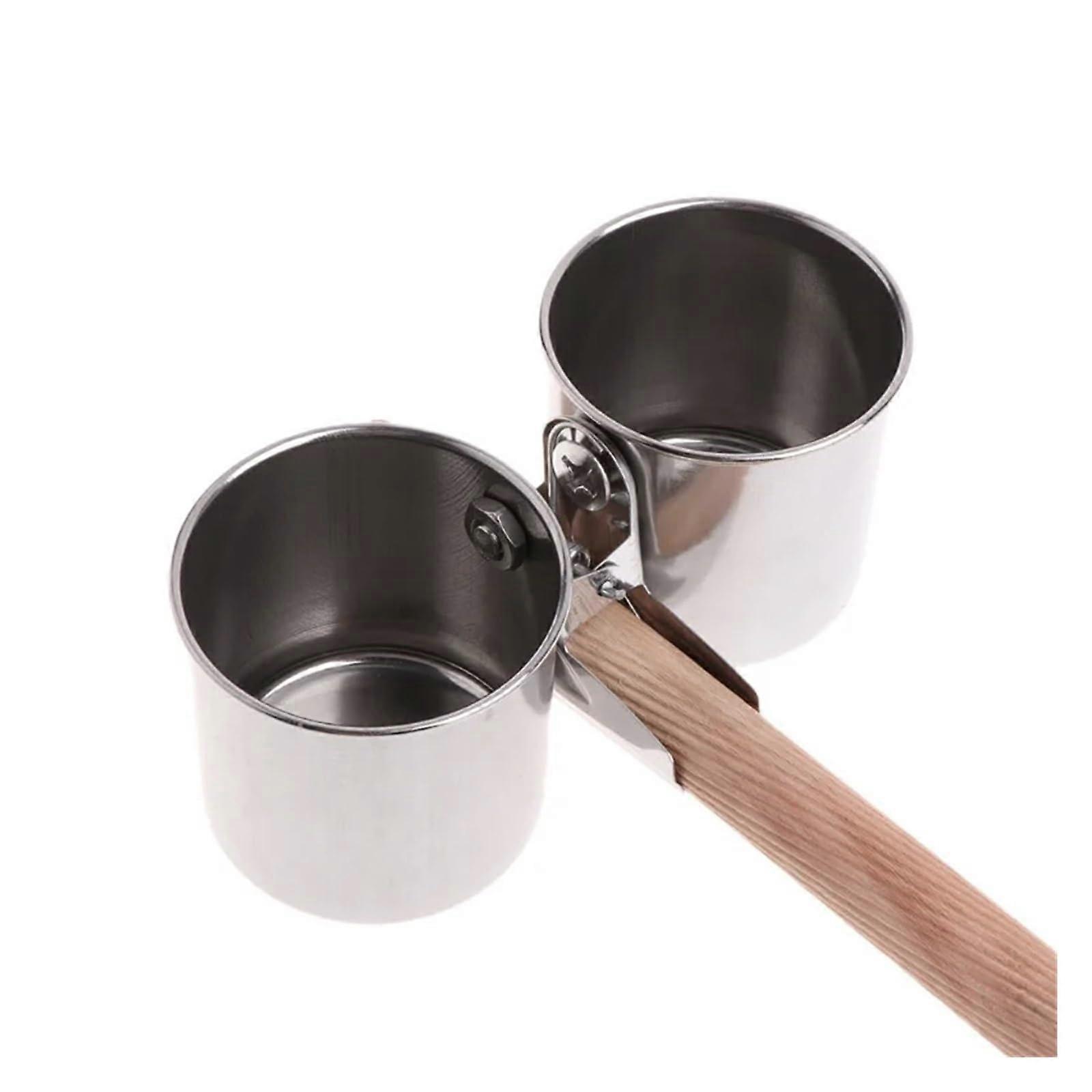 Stainless Steel Bird Feeder Bowl with Clamp for Parrots and Small Birds, Easy Clean, Adjustable