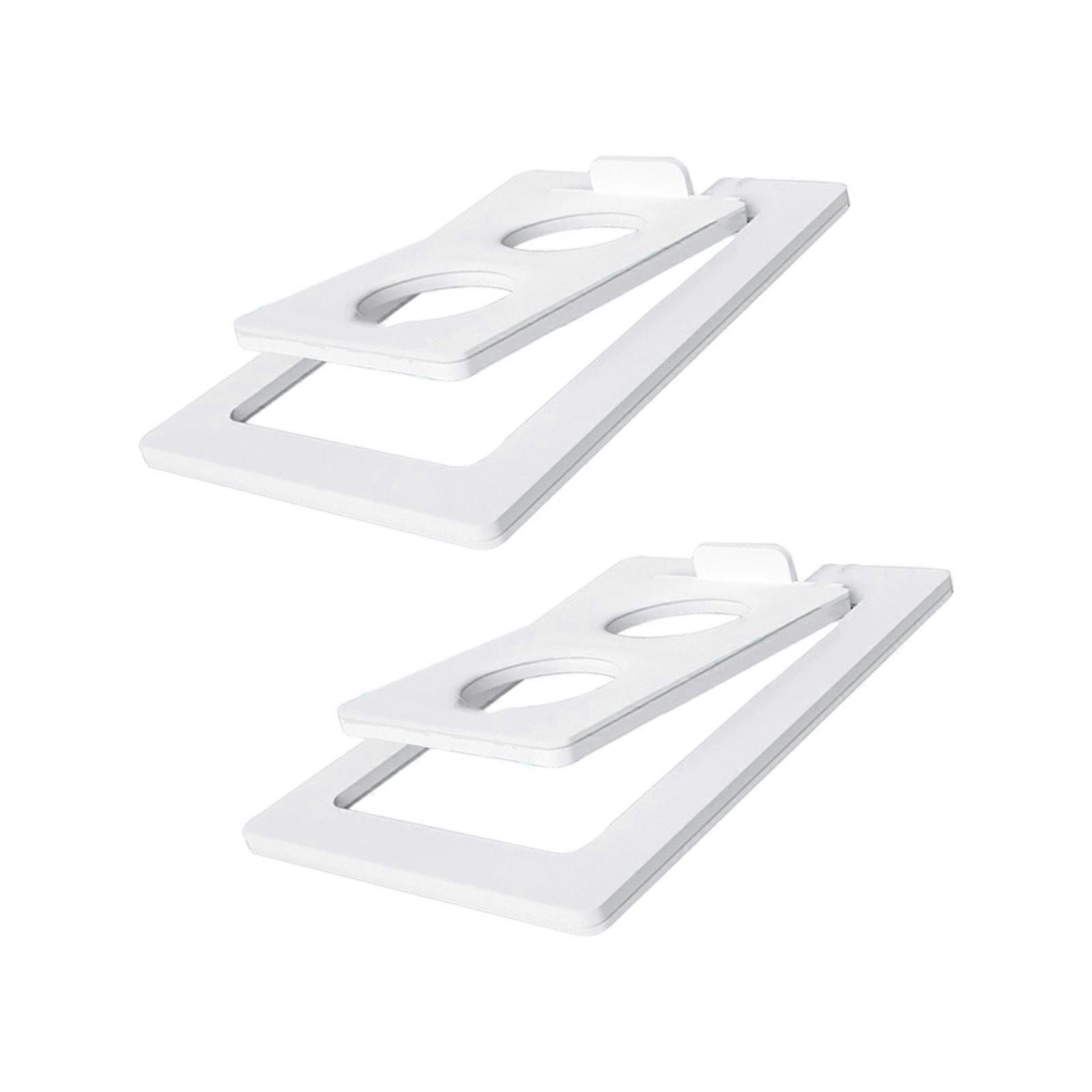 2Pcs Desktop Speaker Holder Support Base for 8 Inch Speaker Feature Enhances Safety and Easy Assembly Process  White S