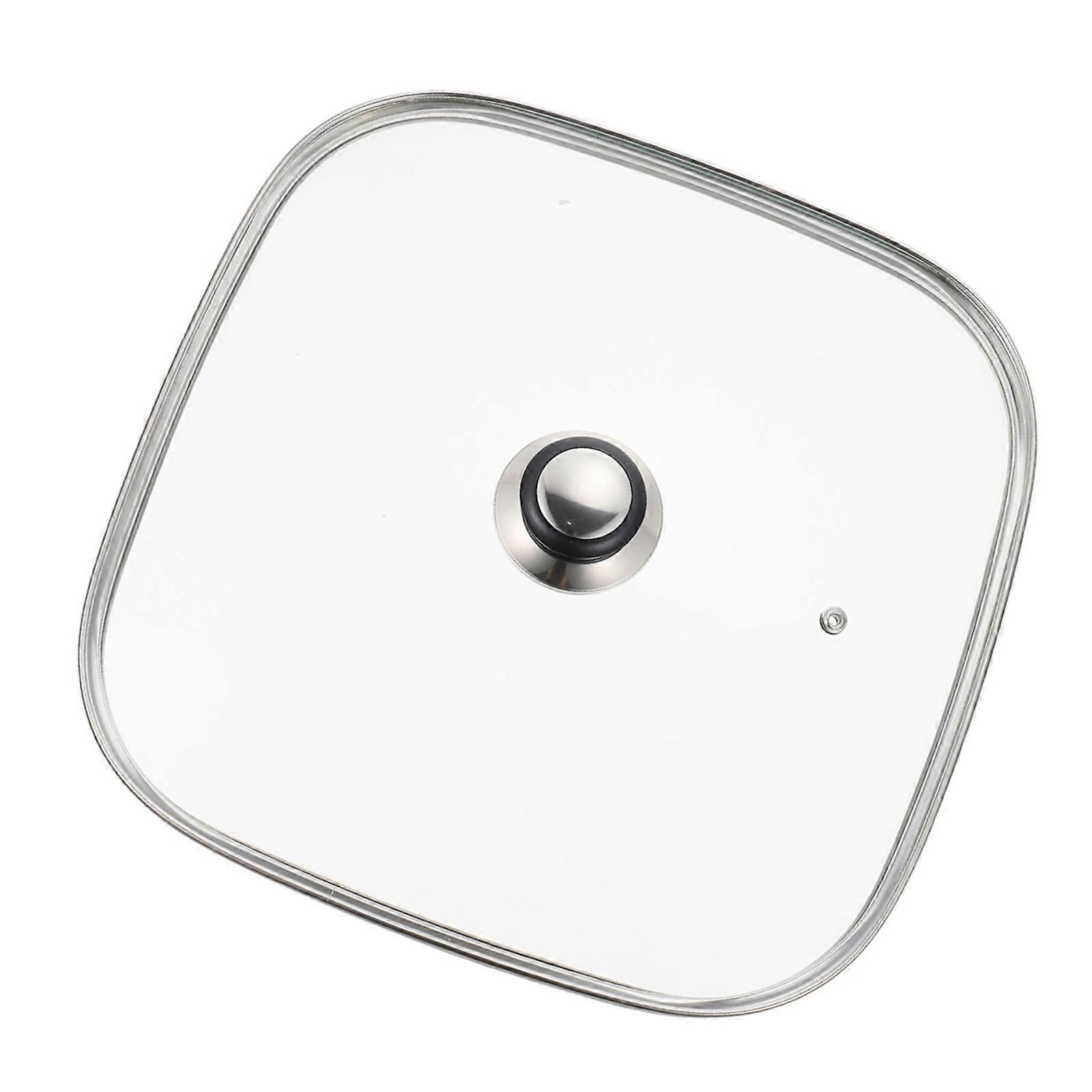 キッチンポットガラス蓋実用的な調理器具交換用蓋ハンドルデザインポットカバー