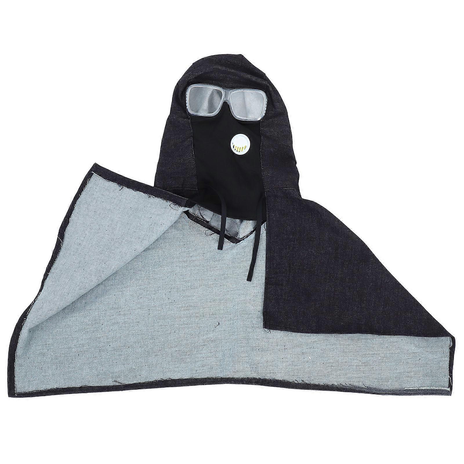 Breathable Denim Protective Hood with Goggles for Working Comfortable Gear