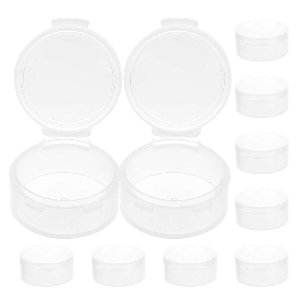 Ear Plug Carry Case Transparent Plastic Box for Earplugs Storage 15Pcs