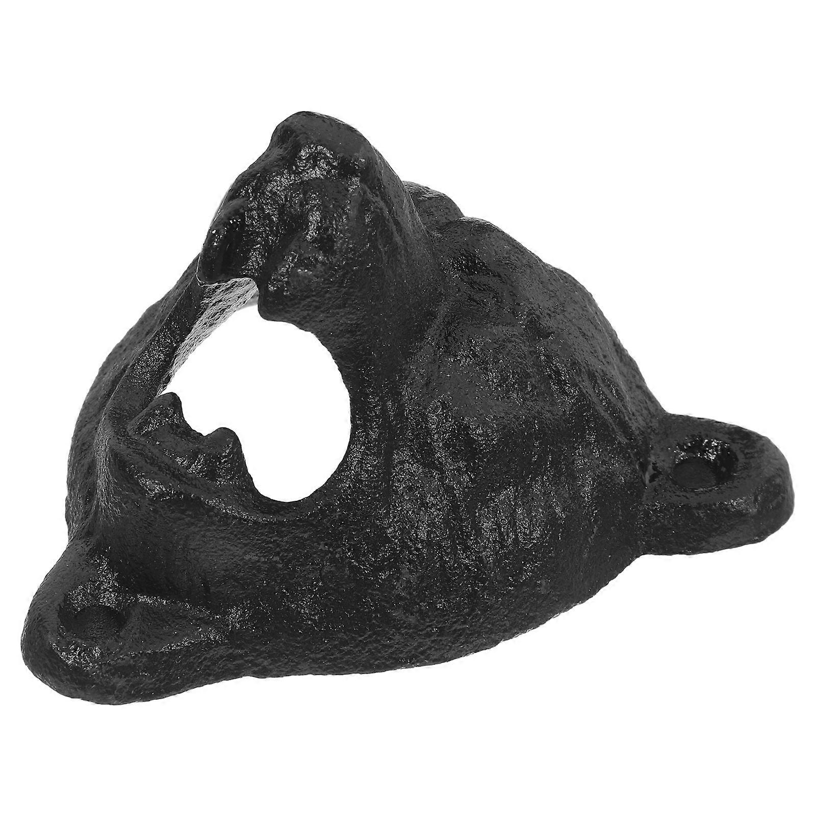Wall Mounted Bear Head Opener Cast Iron for Opening