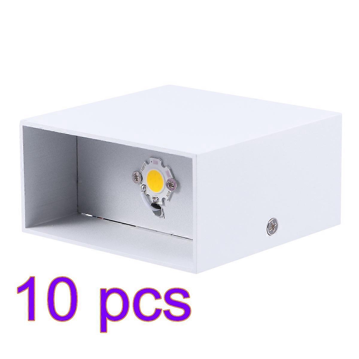Wall Sconce for Bedroom Square LED Wall Lamp for Lighting Use 10Pcs White