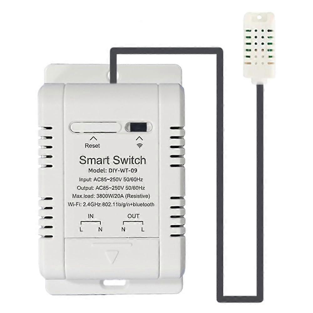 WiFi Temperature Humidity Controller 20A Smart Thermostat with Sensor Probe for Greenhouse