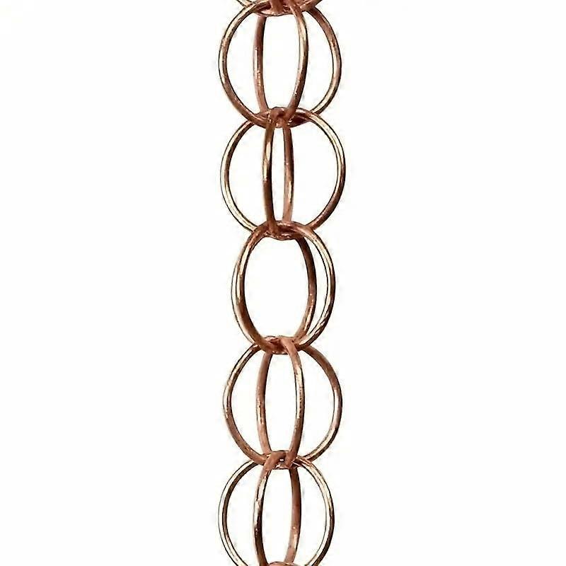 Rain Chain with Gutter Adapter for Decorative Outdoor Water Feature and Easy Home Installation