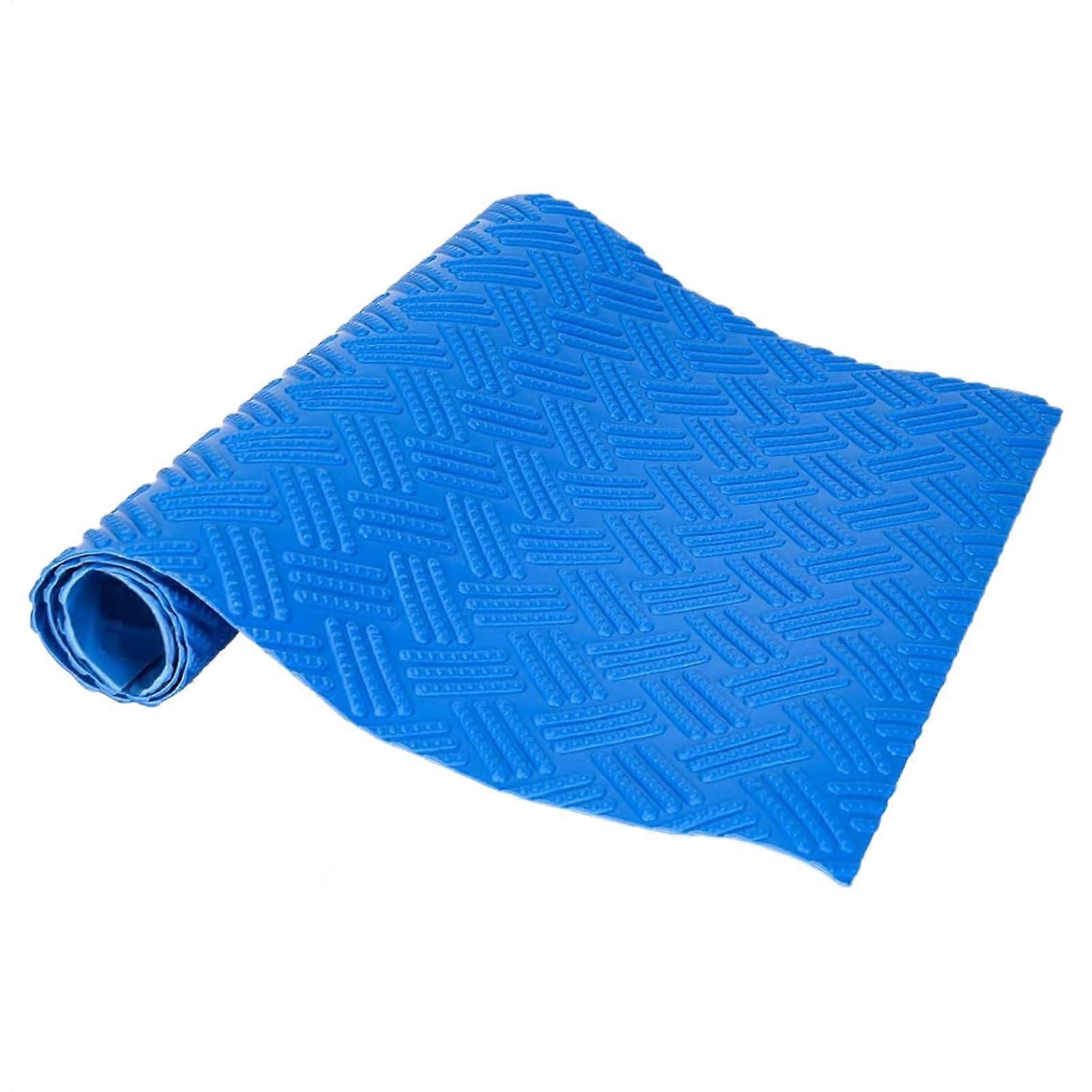 Pool Ladder Mat with NonSlip Textured Surface, Cuttable Step Protection Pad 23x90cm