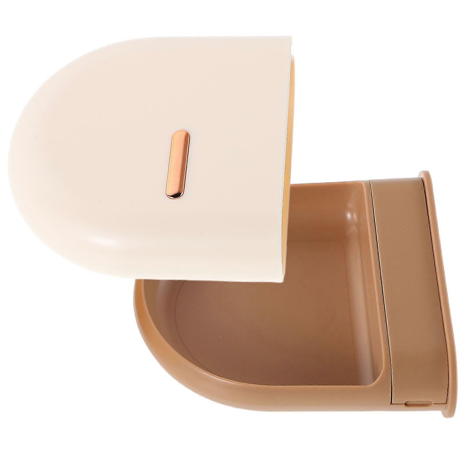 Retainer Case for Organized Storage Slim Brace Holder Beige ABS