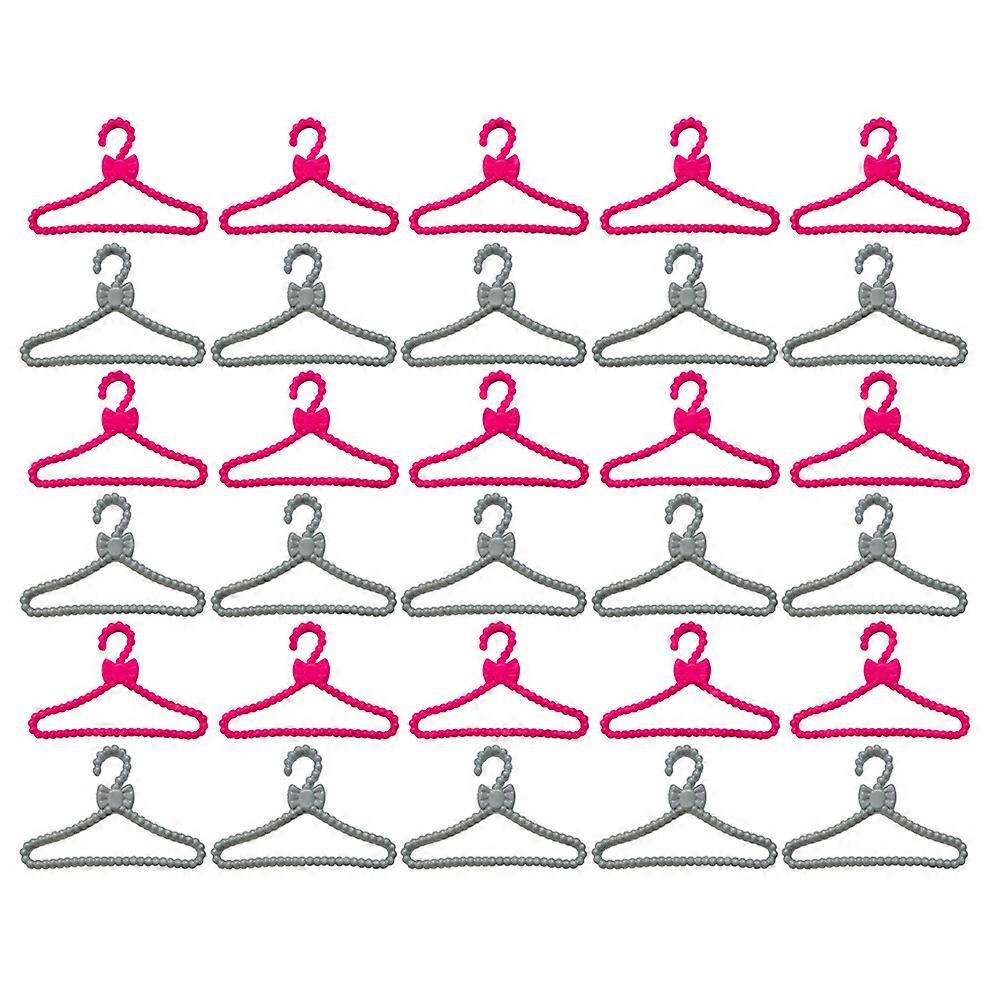 Mini Doll Dress Hanger Plastic for Holding 60Pcs Doll Clothes Securely