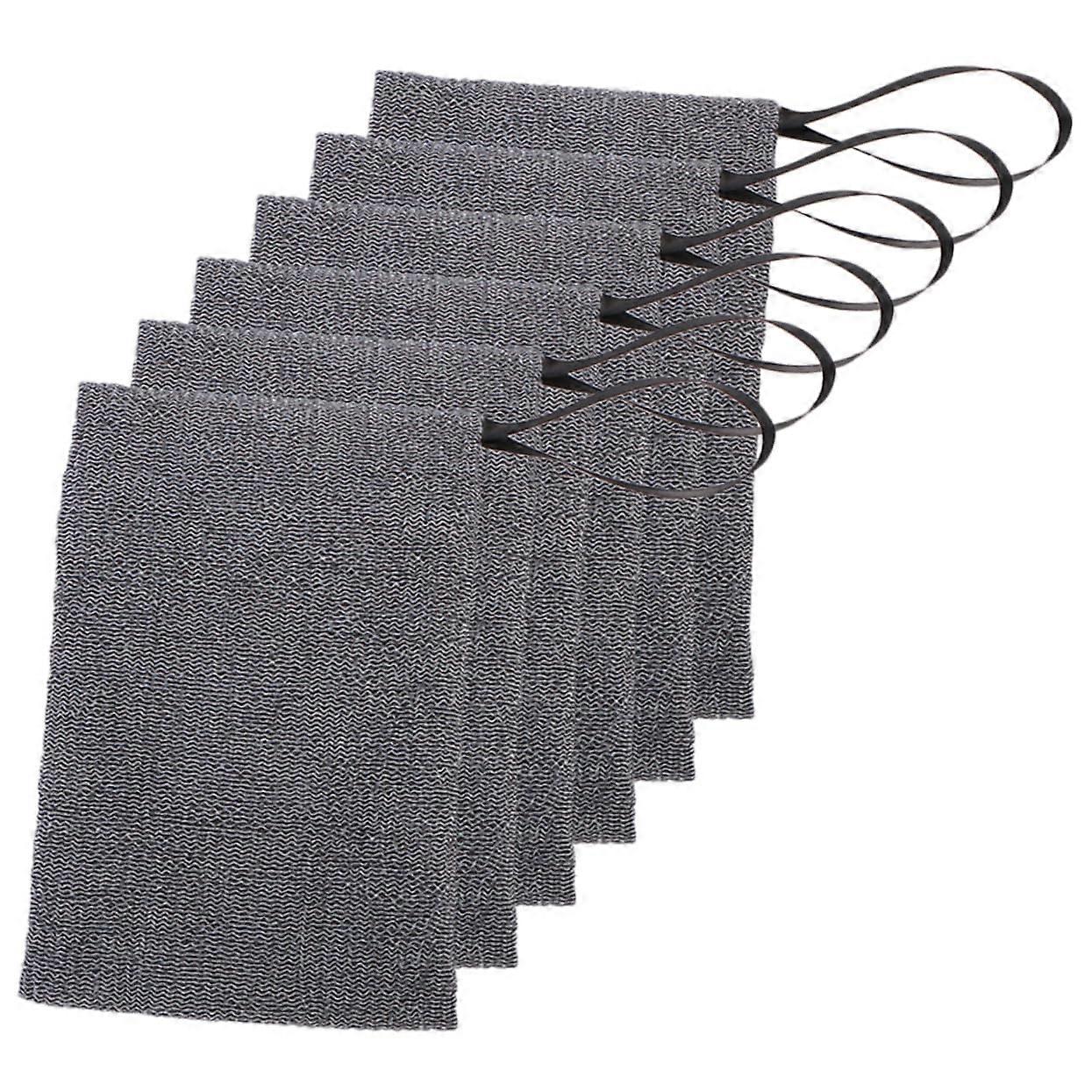 Soap Saver Bag 6pcs Reusable Exfoliating Mesh Pouches with Drawstring for Bath and Shower