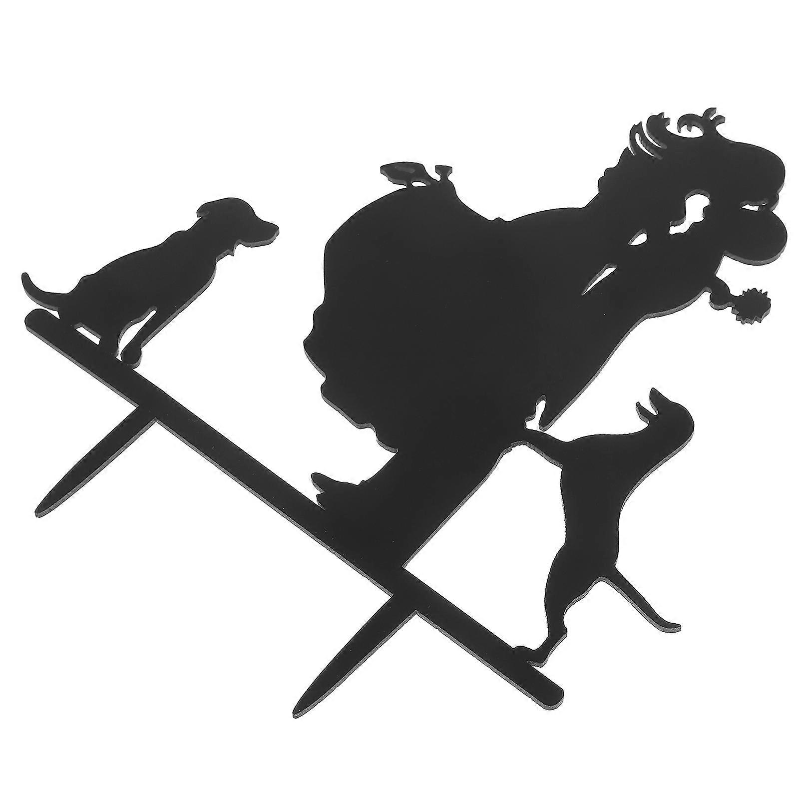 Anniversary Cake Topper Couples with Dogs for Wedding Event