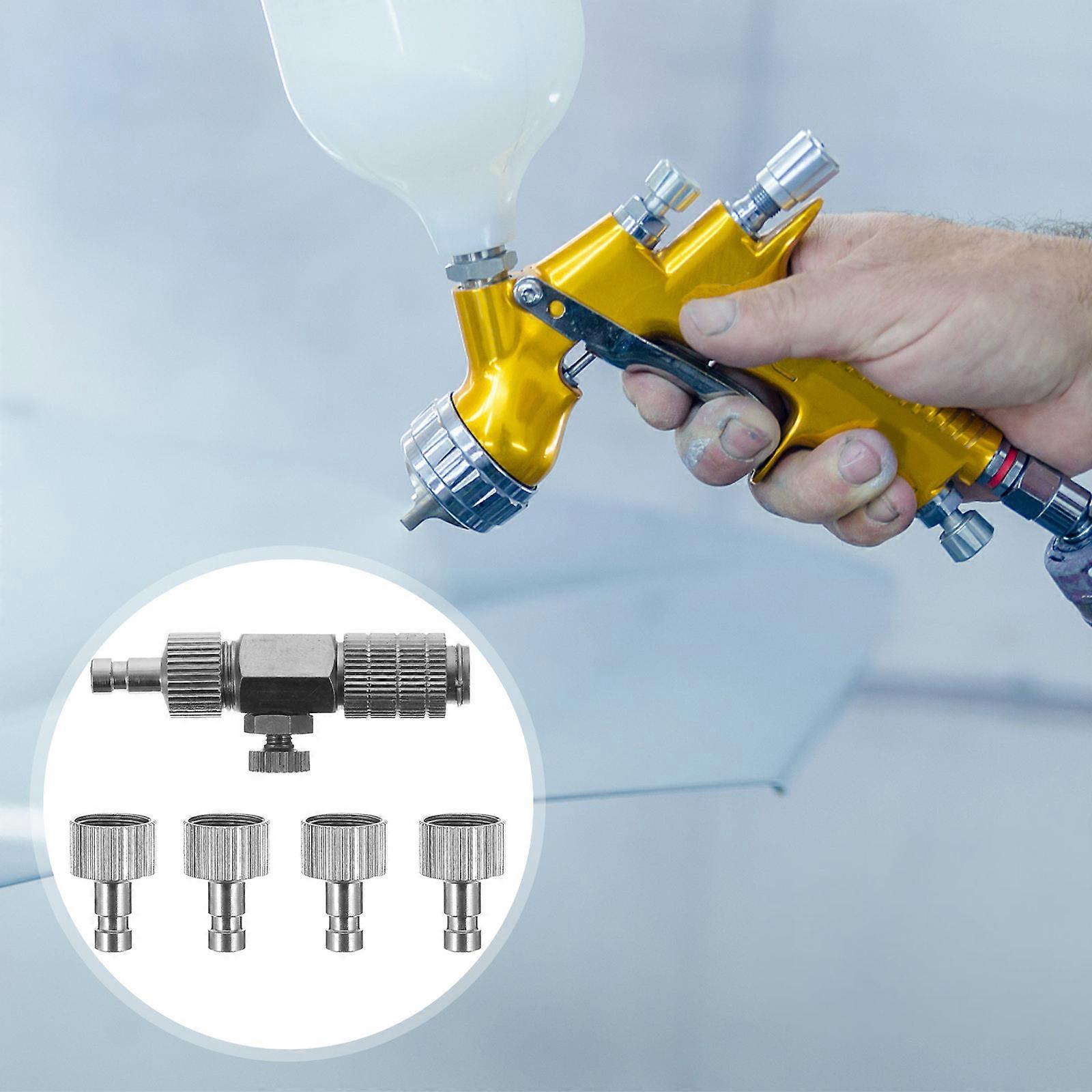 Metal Airbrush Adapter for Quick Release Function with 1Set Connectors