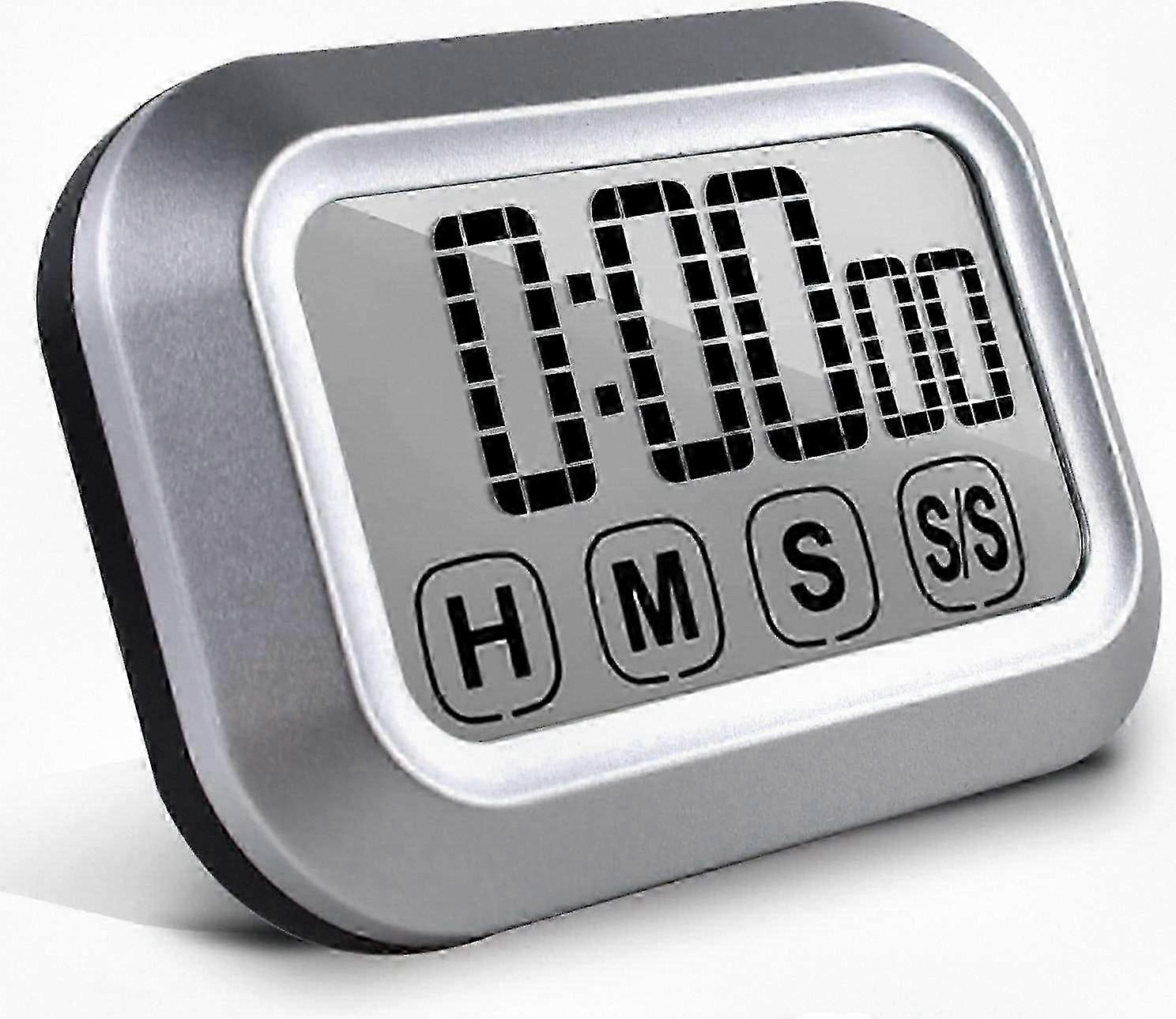 Digital Kitchen Timer with Touch Screen, Magnetic Countdown, Loud Alarm, Large LED Display for Cooking 25-26