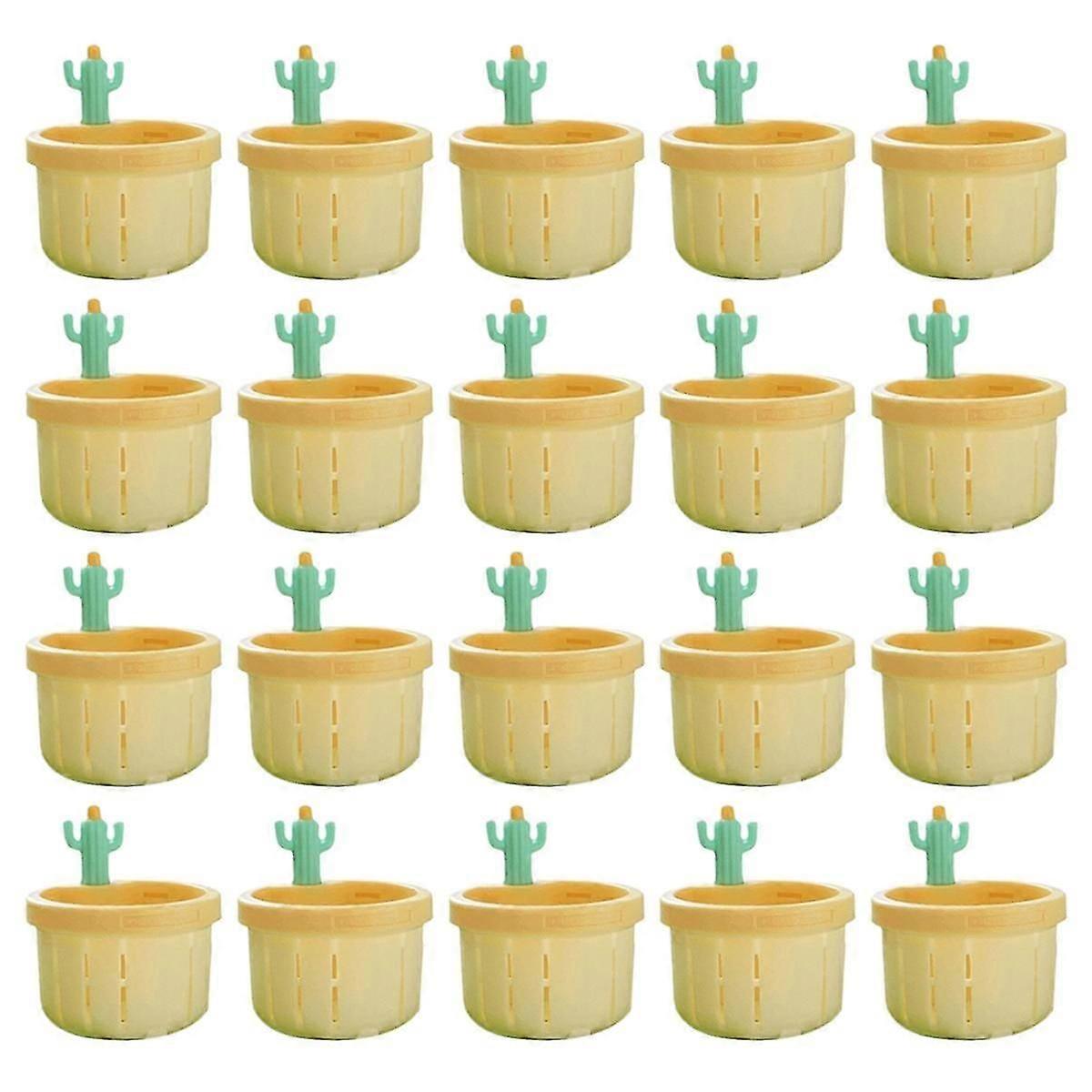 Cactus Sink Drain Filter, Push to Dump, Sink Drain Basket Filter, Kitchen Garbage Collection Filter Yellow