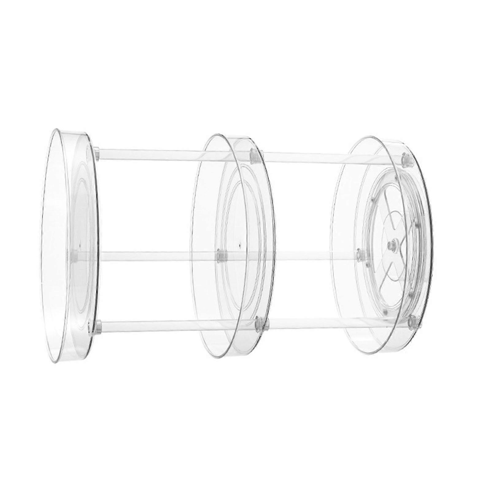 Clear Rotating Storage Solution Multipurpose Clear Storage Container Kitchen Organizers for Spices, Condiments  M