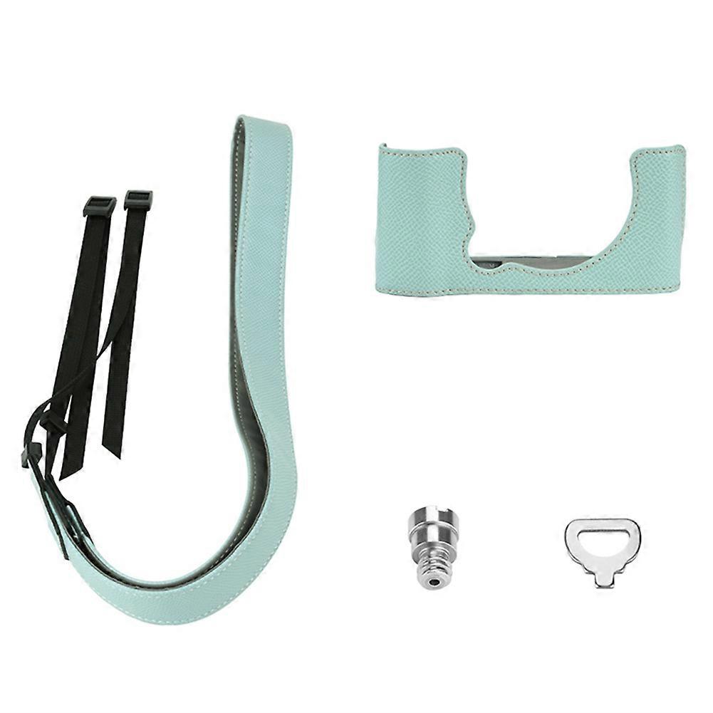 For X-M5 Camera Protective Leather Case for Camera Blue