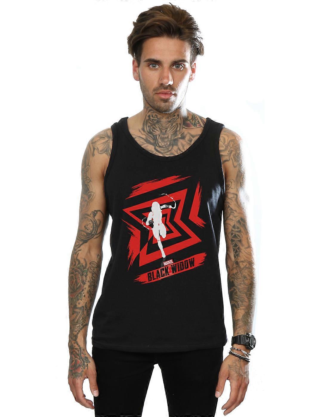 Marvel Men's Black Widow Movie Icon Run Vest