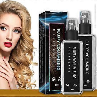 Haarspray voor volume in fijn haar met directe lift bij de haaraanzet, plantaardige haarverdikker, 2 stuks van 30 ml.
