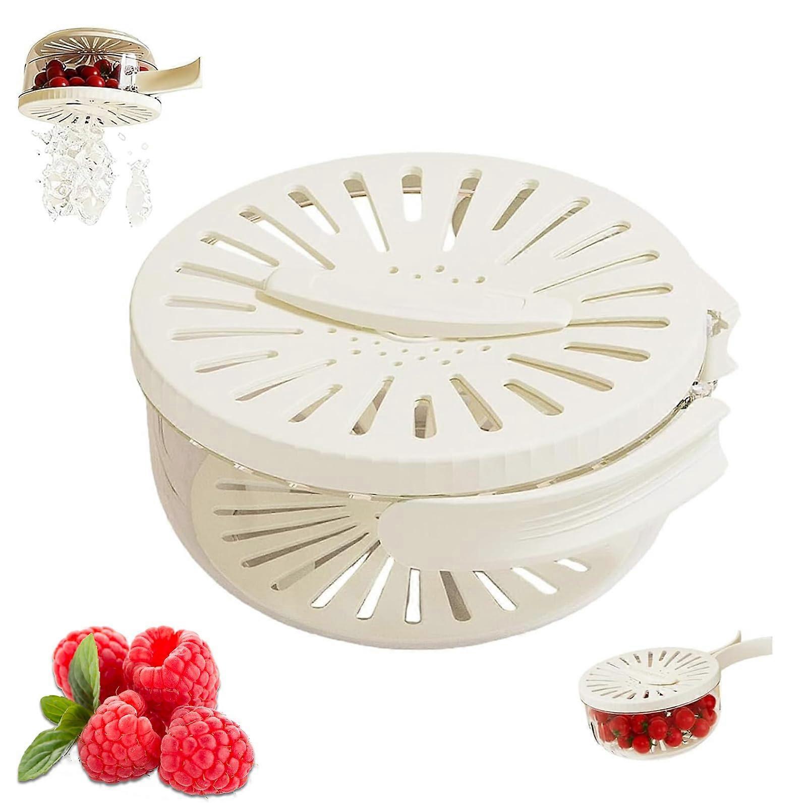 2in1 Fruit and Vegetable Strainer with Collapsible Colander, Foldable Handle, Quick Drainage, 02 S Ref:2224
