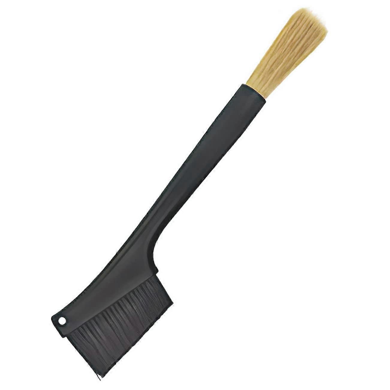 Double Headed Coffee Machine Cleaning Brush with Long Handle and Soft Bristles for Espresso Grinders