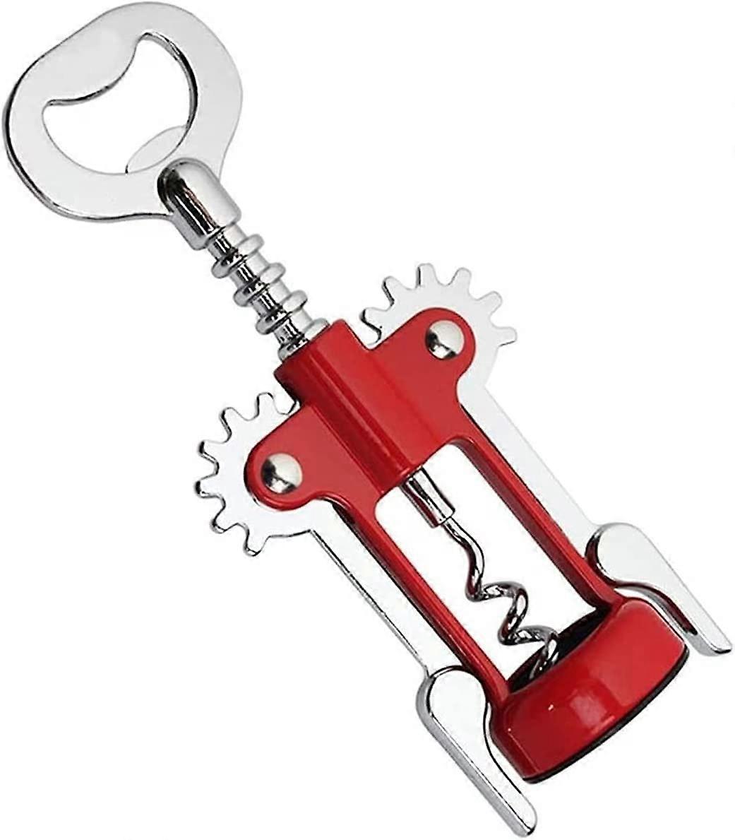 Wing Corkscrew Wine Bottle Opener with Ergonomic Wing Handle for Kitchen and Bar