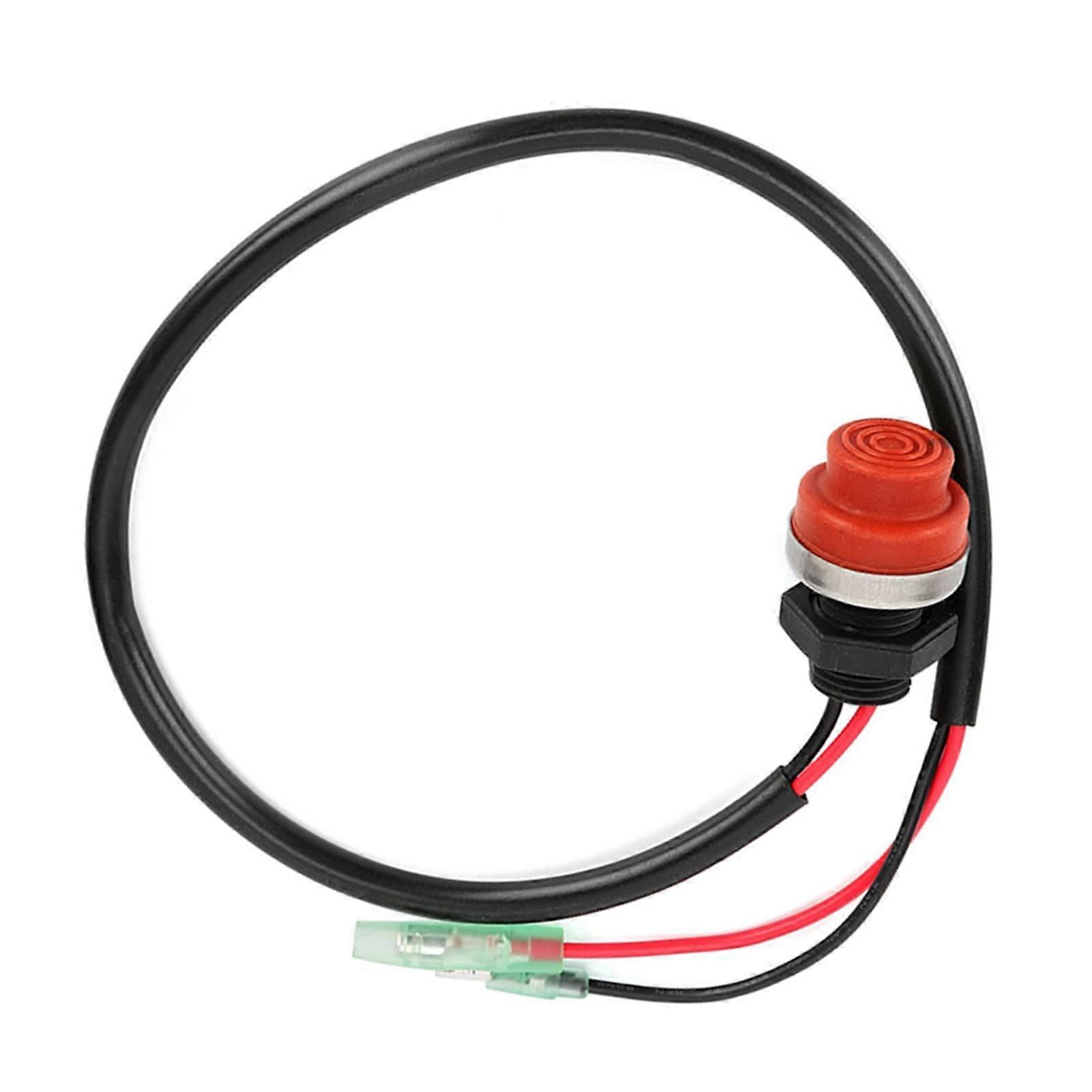 Marine Kill Switch with Lanyard, Keyless Push Button Boat Engine Stop Switch for Outboard Yacht