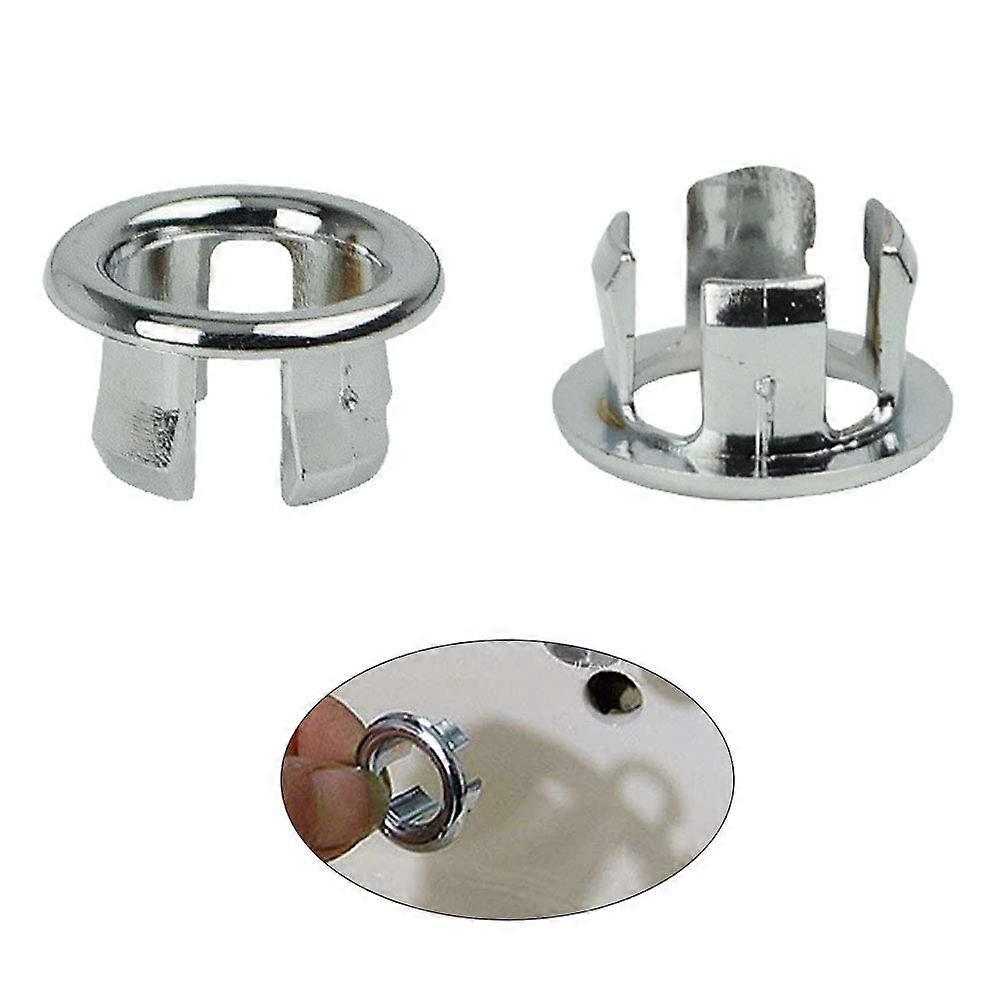 Sink Overflow Cover with CorrosionResistant Finish, Easy Install Round Basin Drain Cap